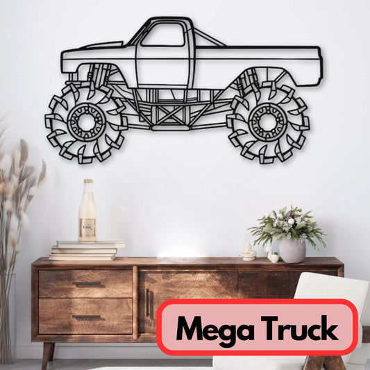 Décoration murale métal Mega Truck